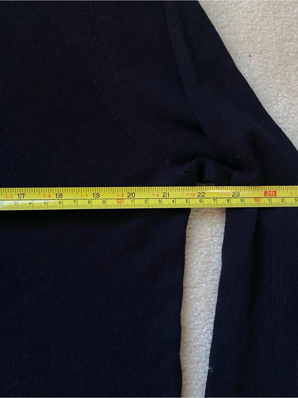 Mens Banana Republic Italian Merino Yarn by Baruffa Black Sweater - Large Tall - Picture 4 of 8